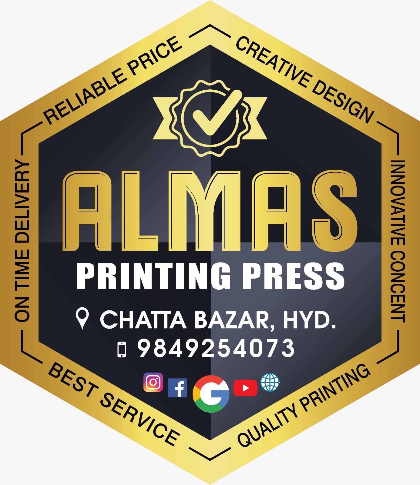 Almas Printing Press Logo